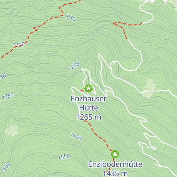 Map of Enzhauser Hütte