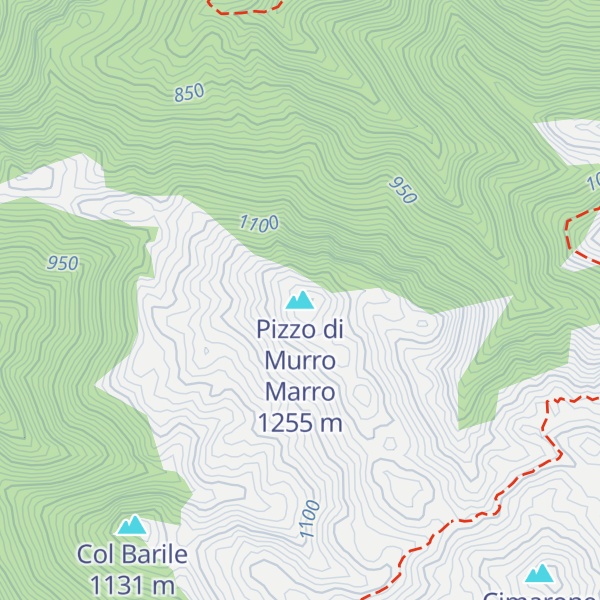 Map of Pizzo di Murro Marro