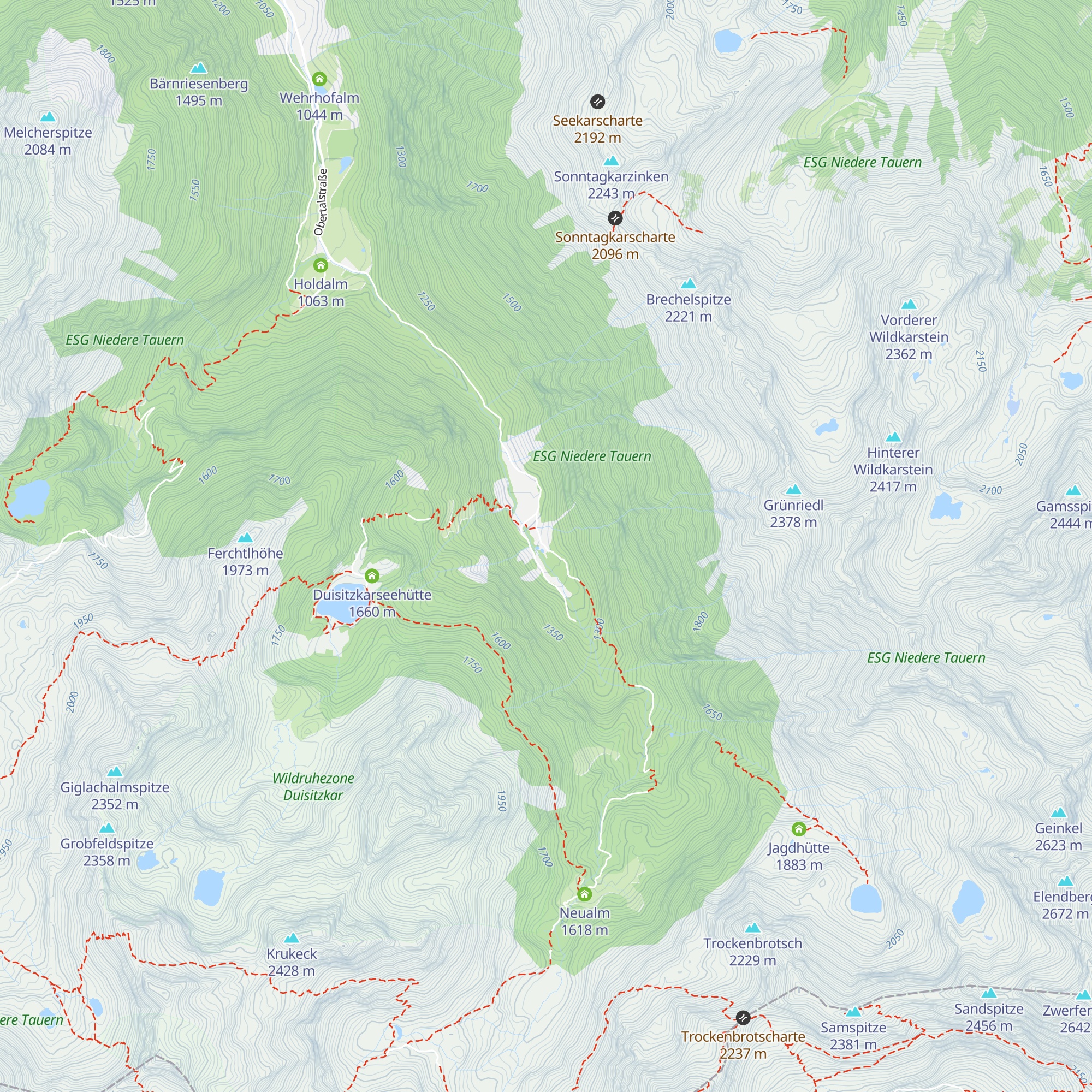 Eschachhüttn map