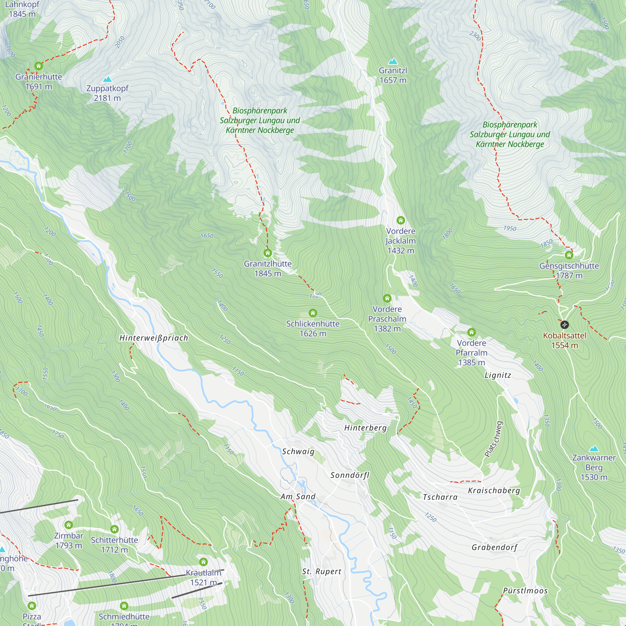 Schlickenhütte map