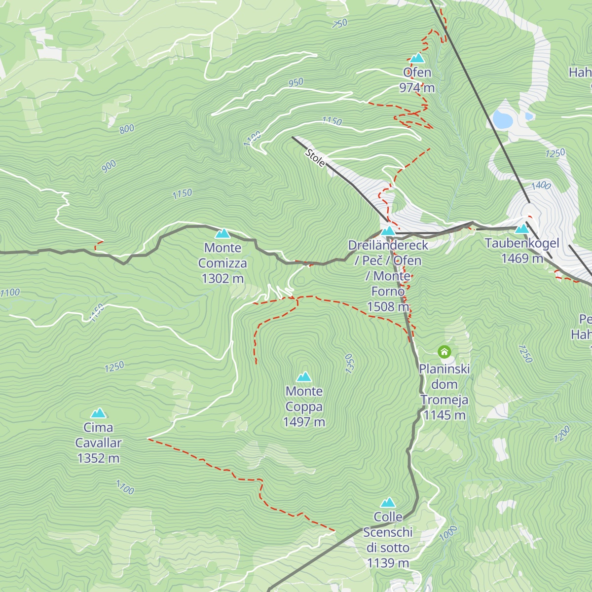 Bivacco Senza Confini map
