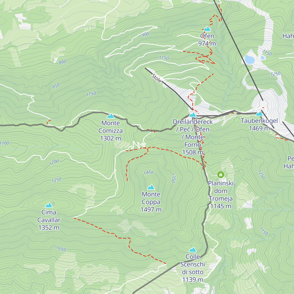 Bivacco Senza Confini map