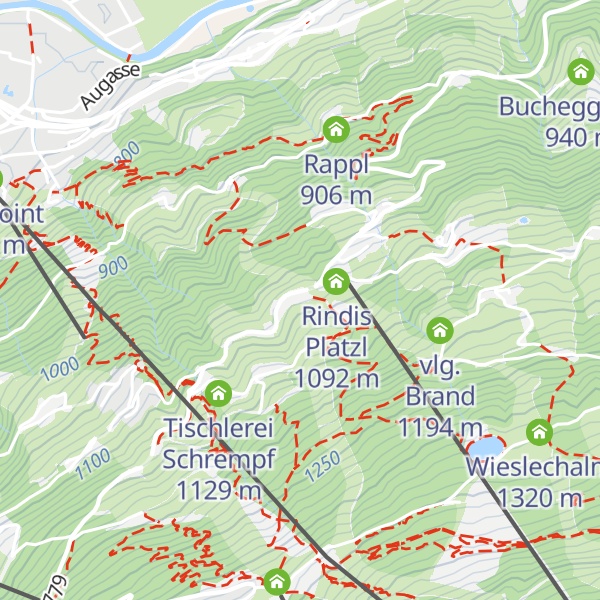 Map of Posers Bergwelt - Appartementhaus