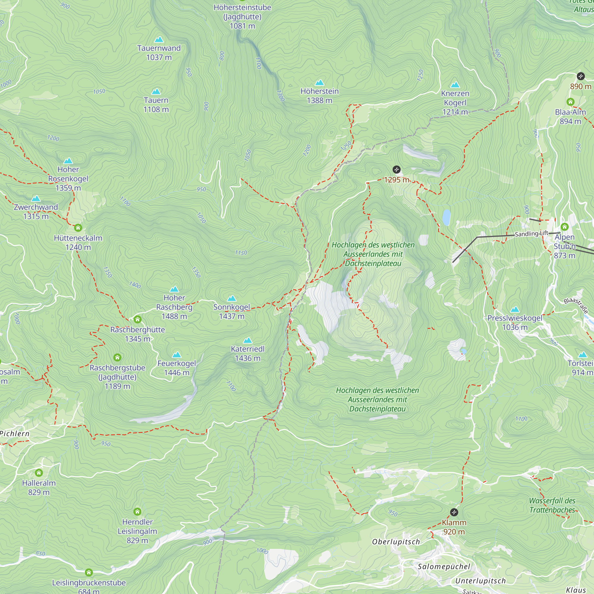Vordere Sandlingalm map