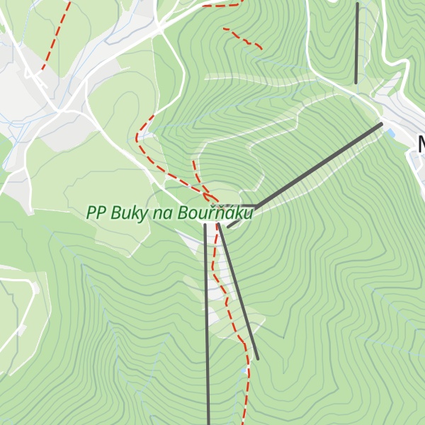 Map of Bouřňák