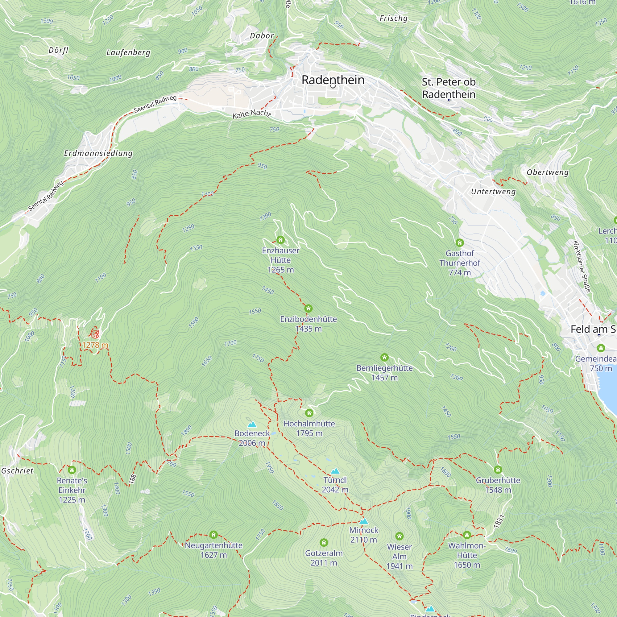 Enzibodenhütte map