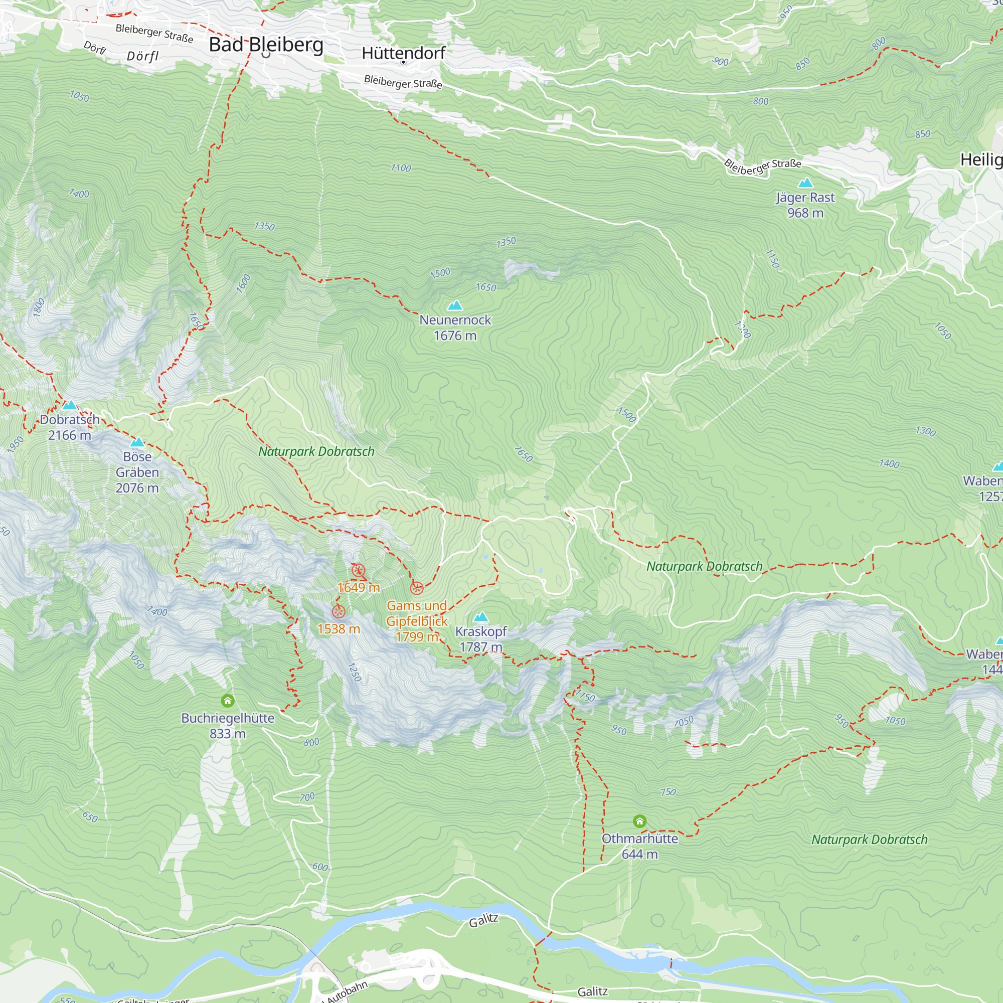 Unterfellacher Hütte map