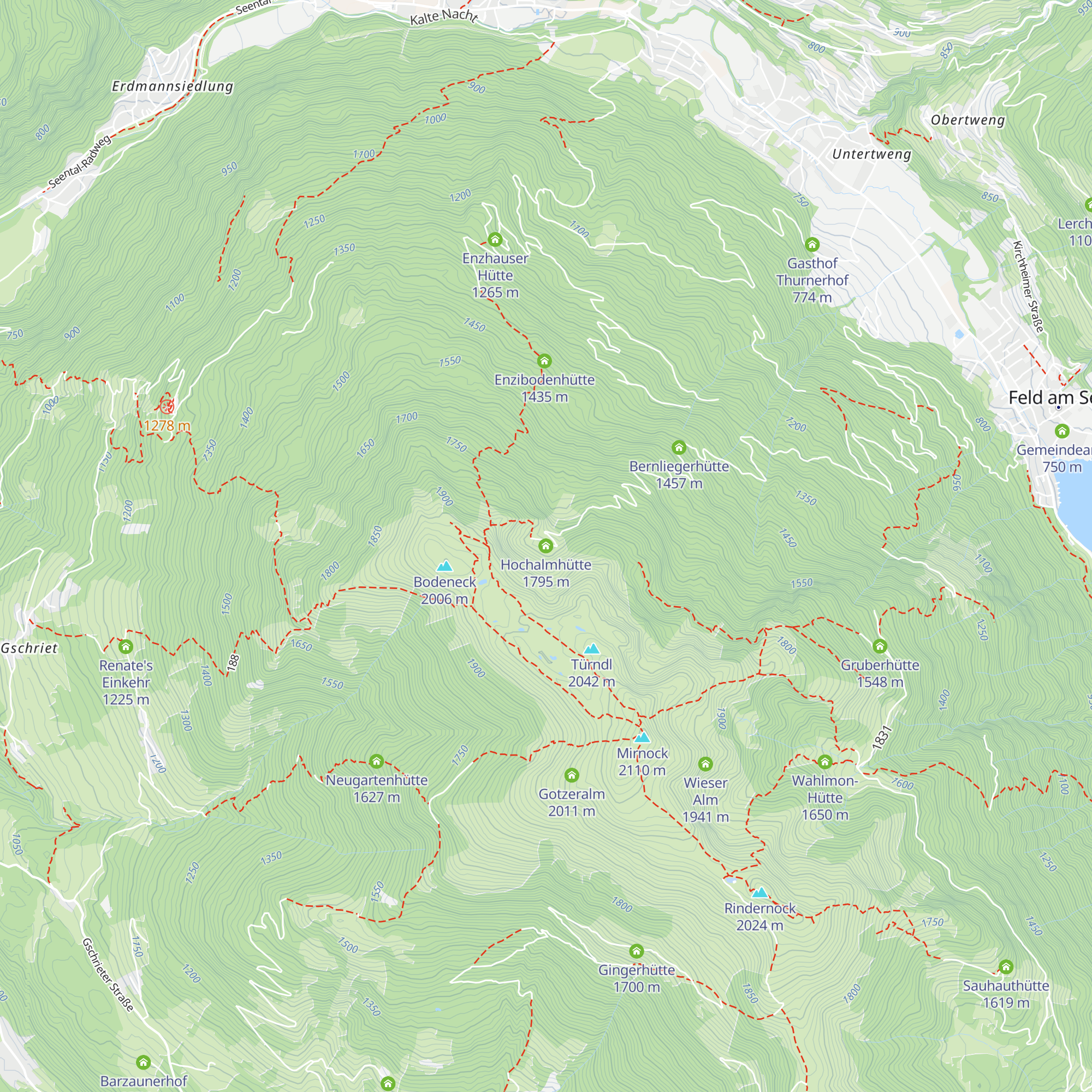 Hochalmhütte map