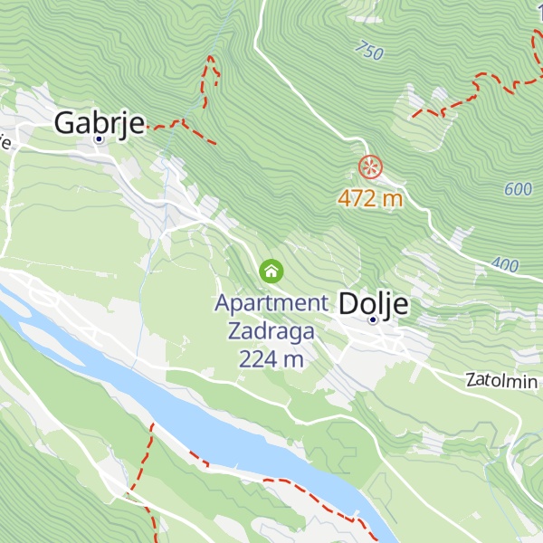 Map of Apartment Zadraga