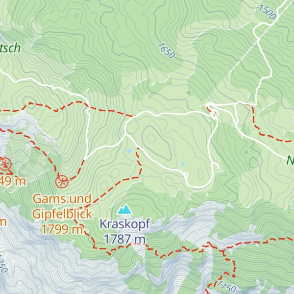 Map of Halterhütte Agrargemeinschaft Nachbarschaft Villacher Alpe
