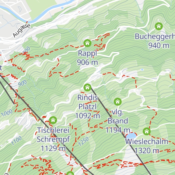 Map of Rindis Platzl