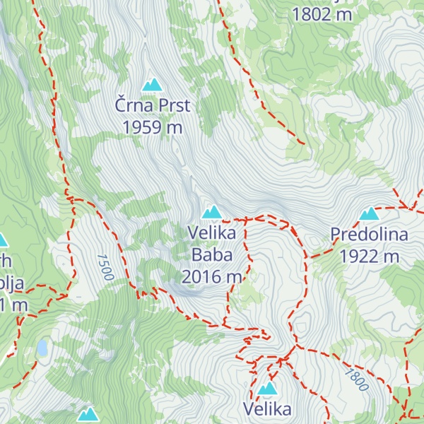 Map of Velika Baba