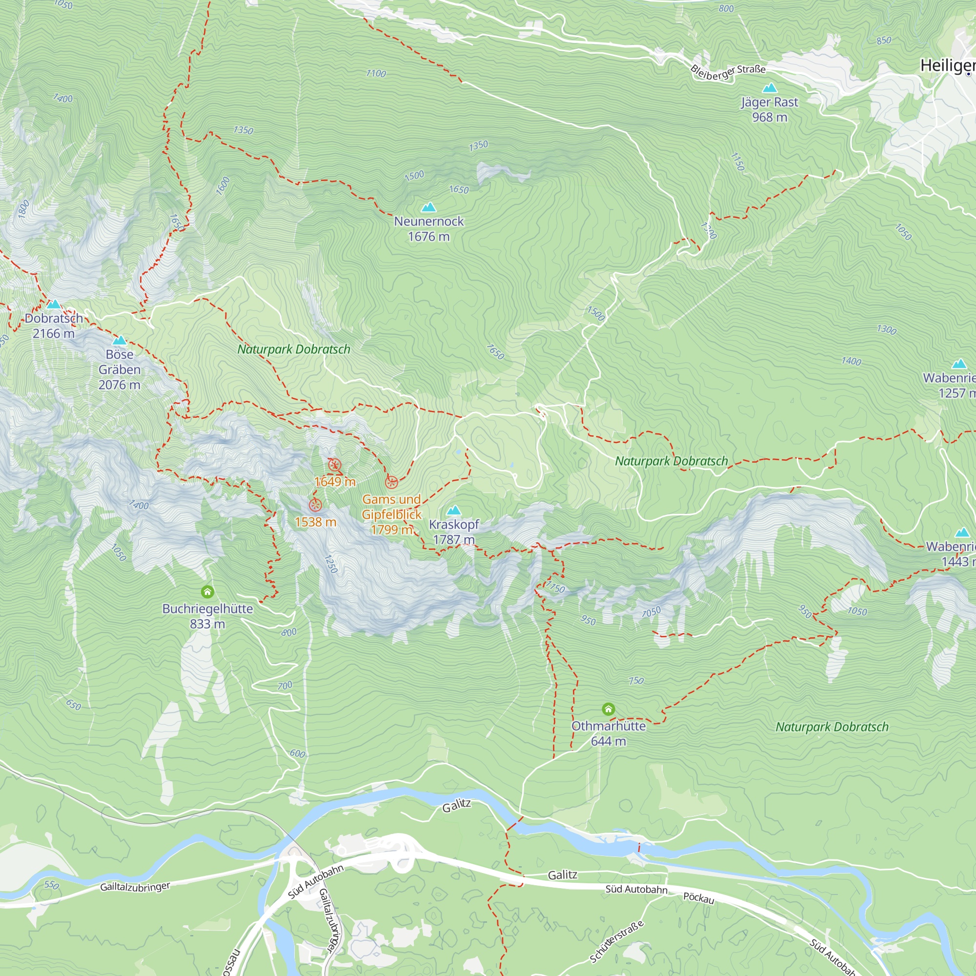 Goritschacher Hütte map