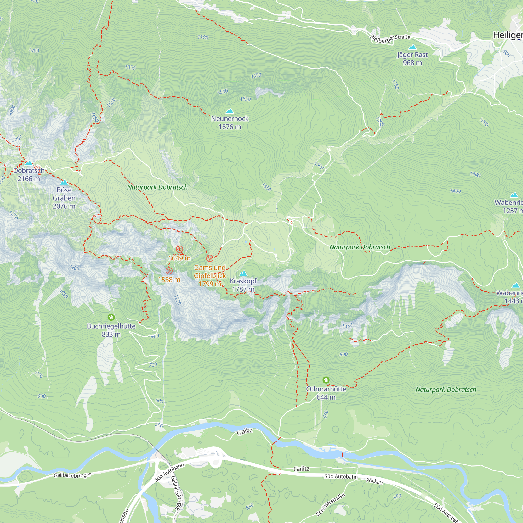 Goritschacher Hütte map