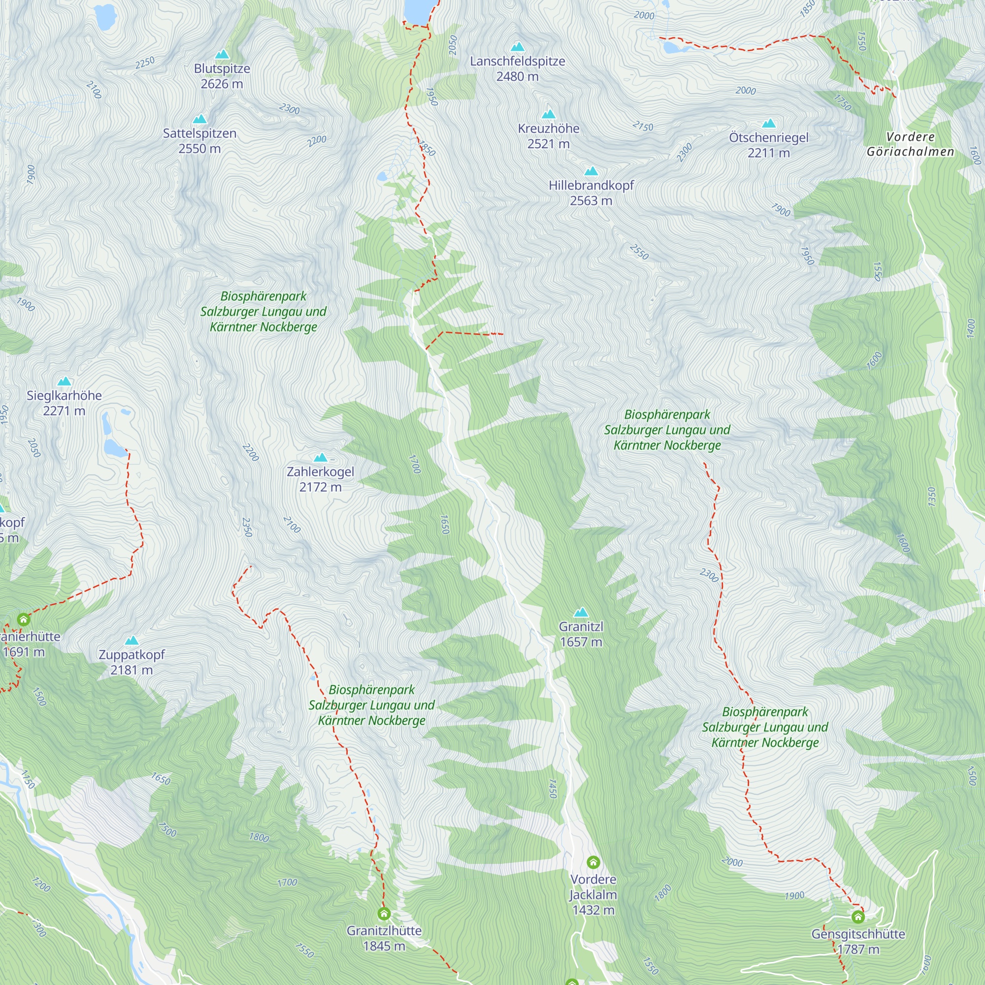 Lignitz Hütte map