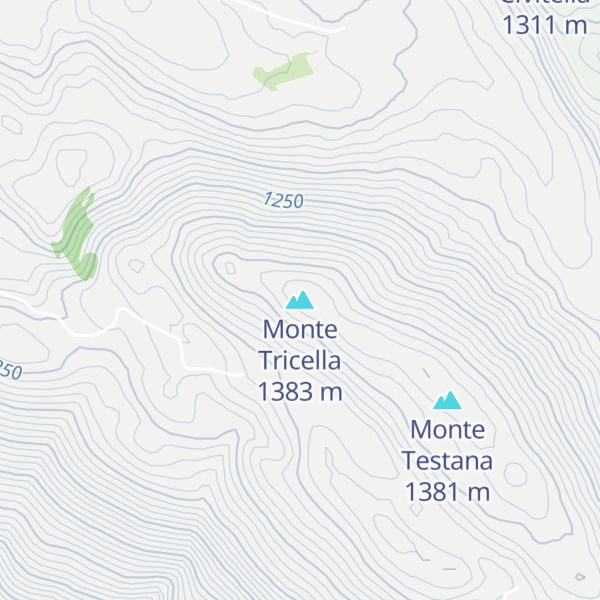 Map of Monte Tricella