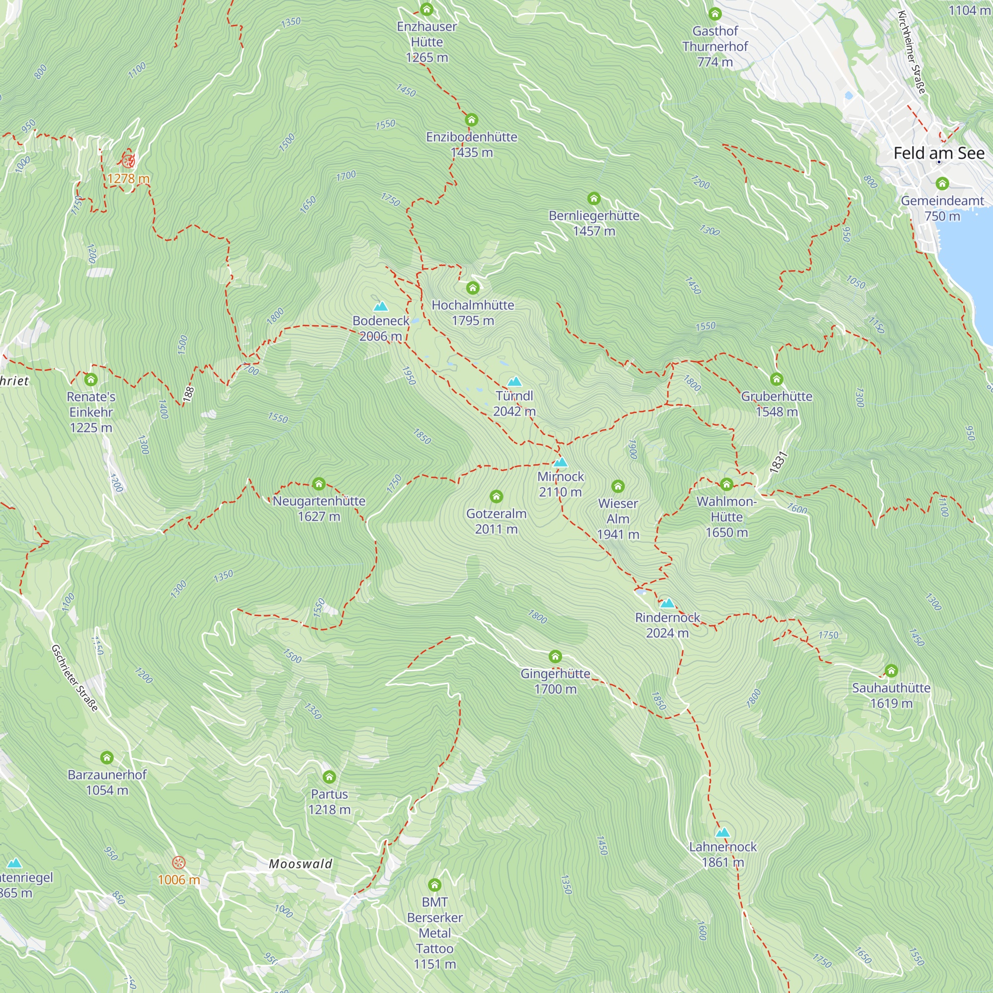 Gotzeralm map