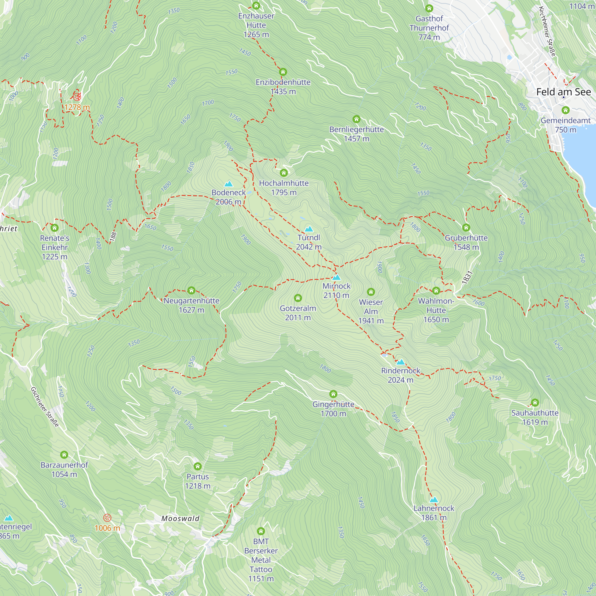Gotzeralm map