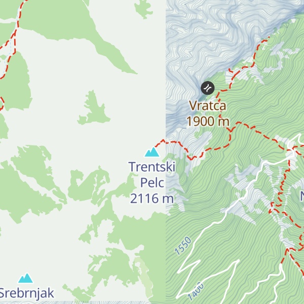 Map of Trentski Pelc