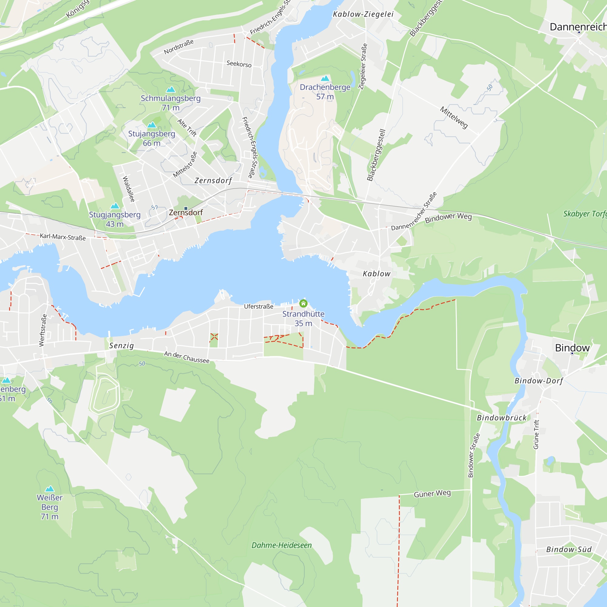 Strandhütte map