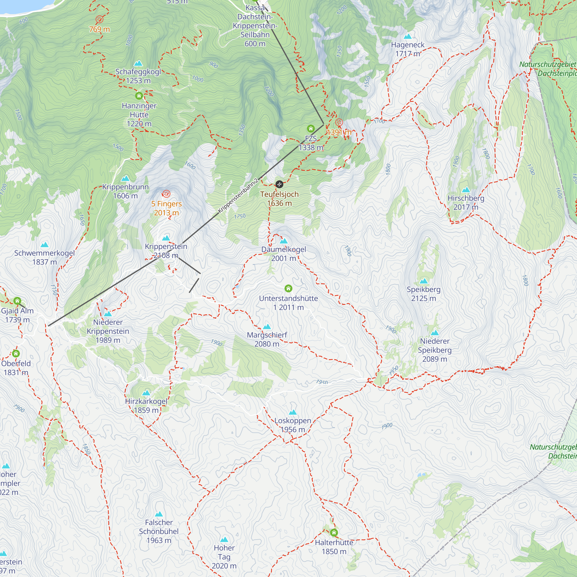 Unterstandshütte 1 map
