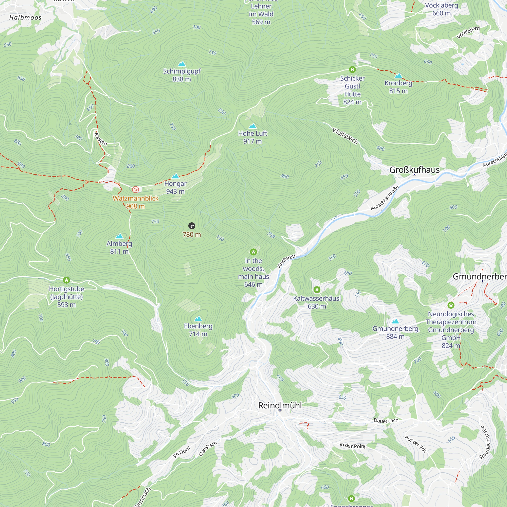 in the woods, guest kitchen map