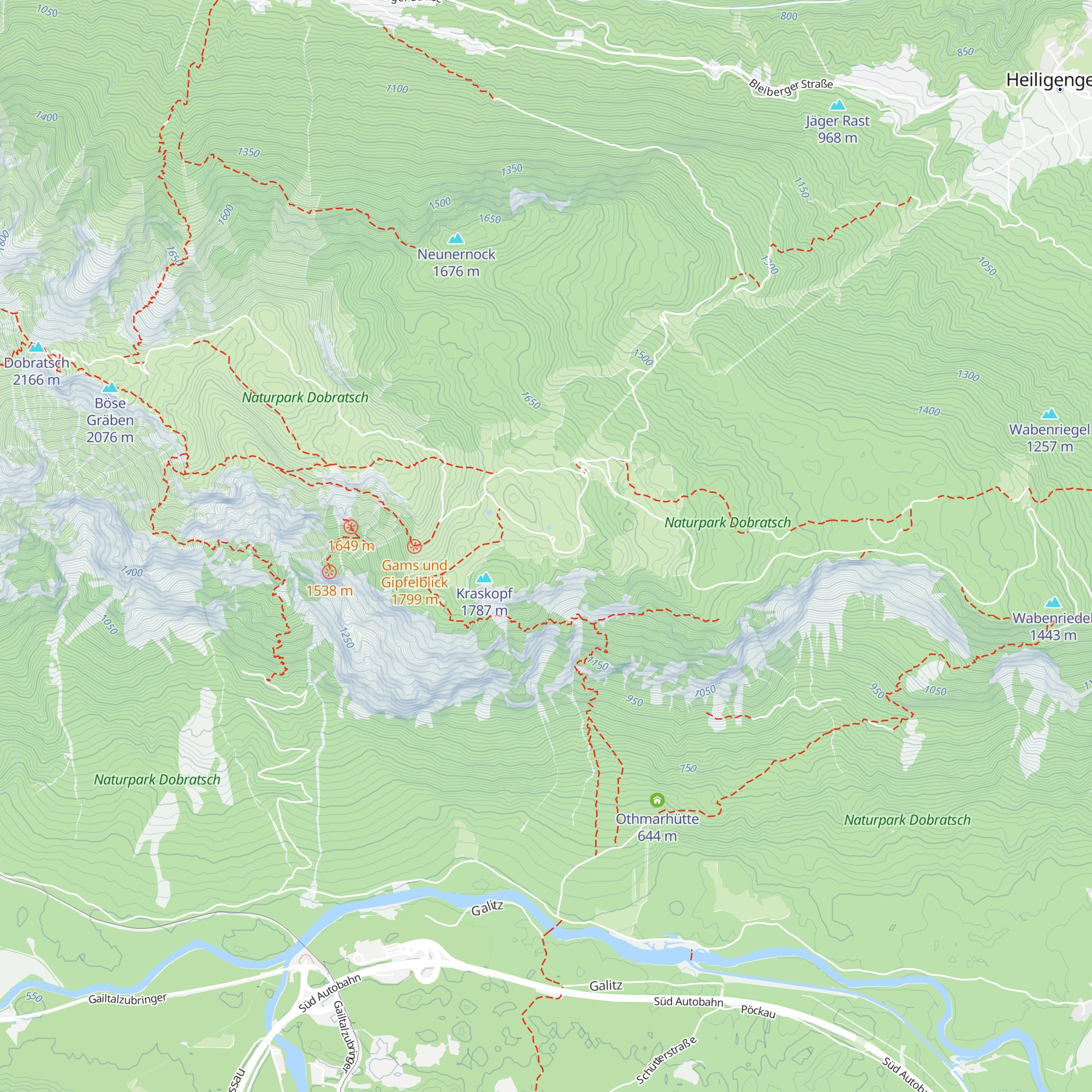 Pogöriacher Hütte map