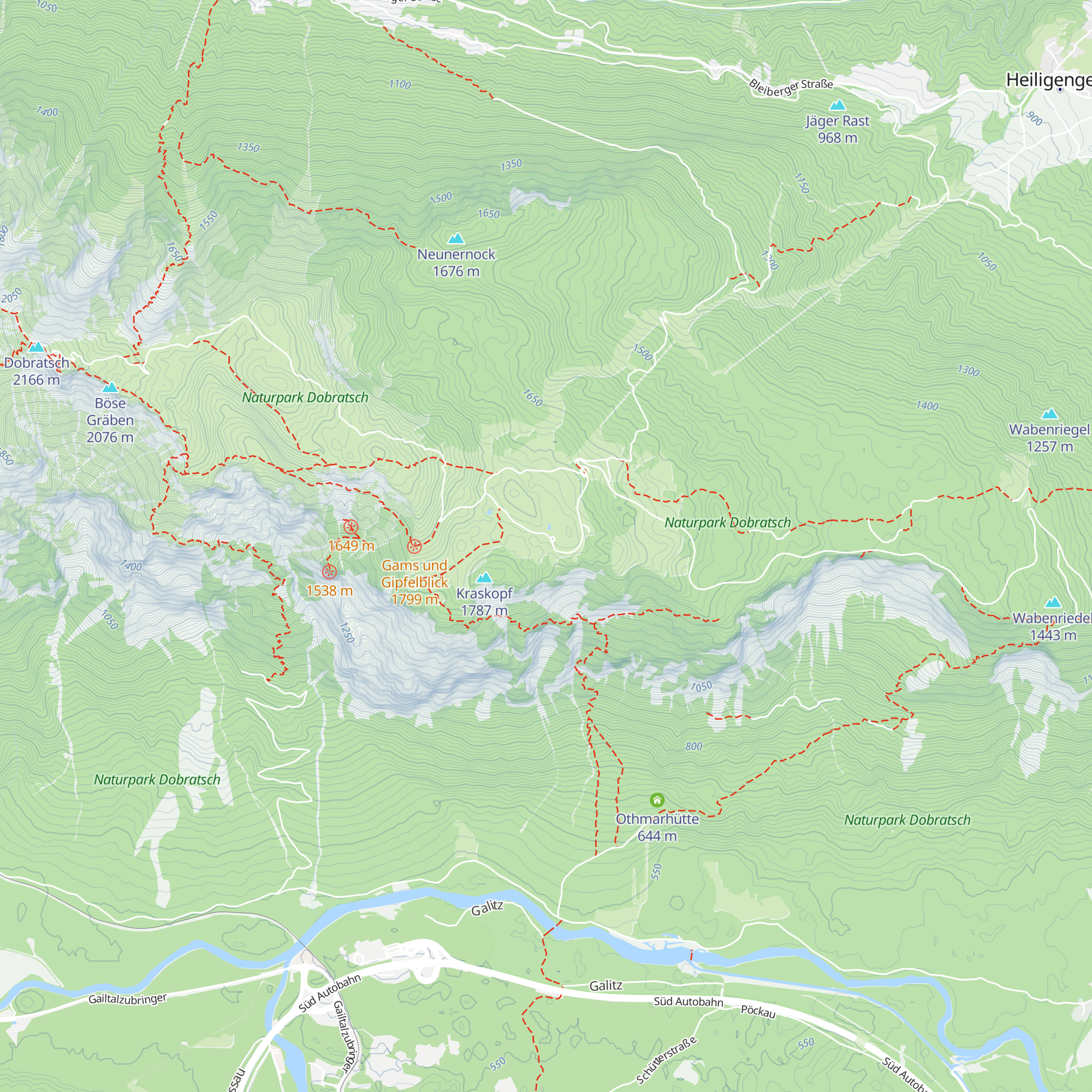 Pogöriacher Hütte map