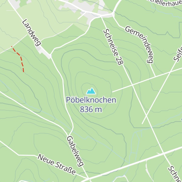 Map of Pöbelknochen