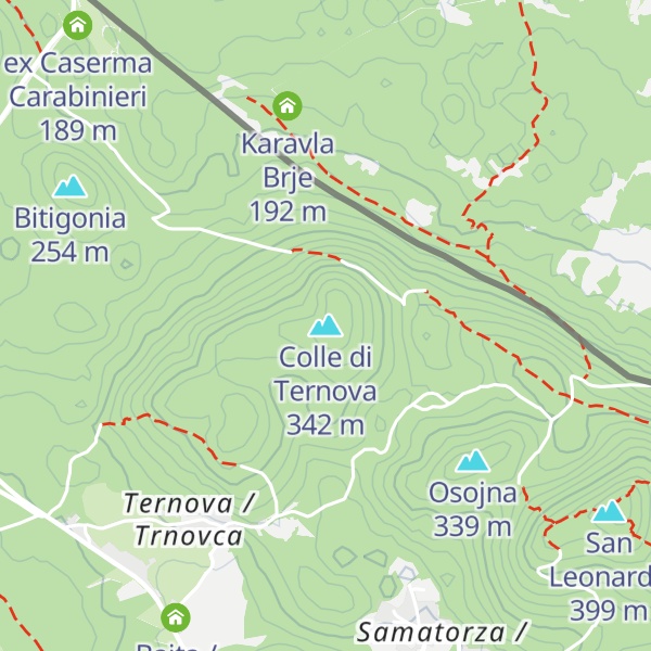 Map of Colle di Ternova