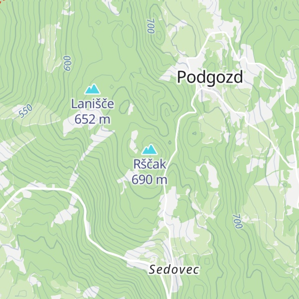Map of Rščak