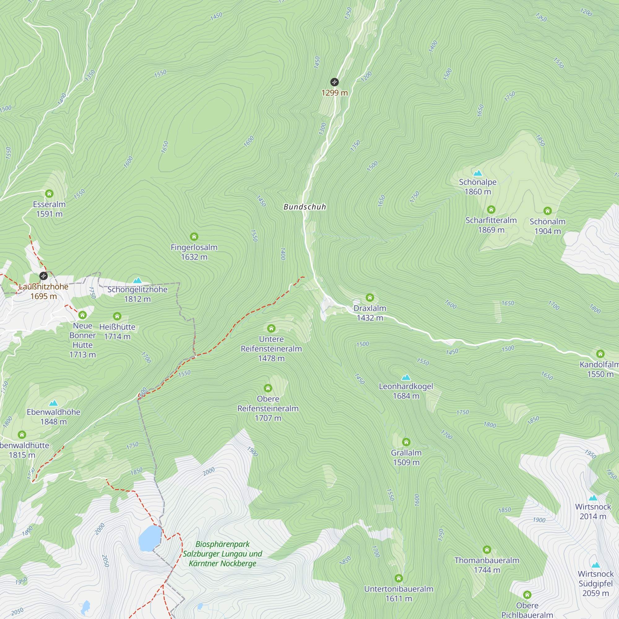 Rueppenalm map