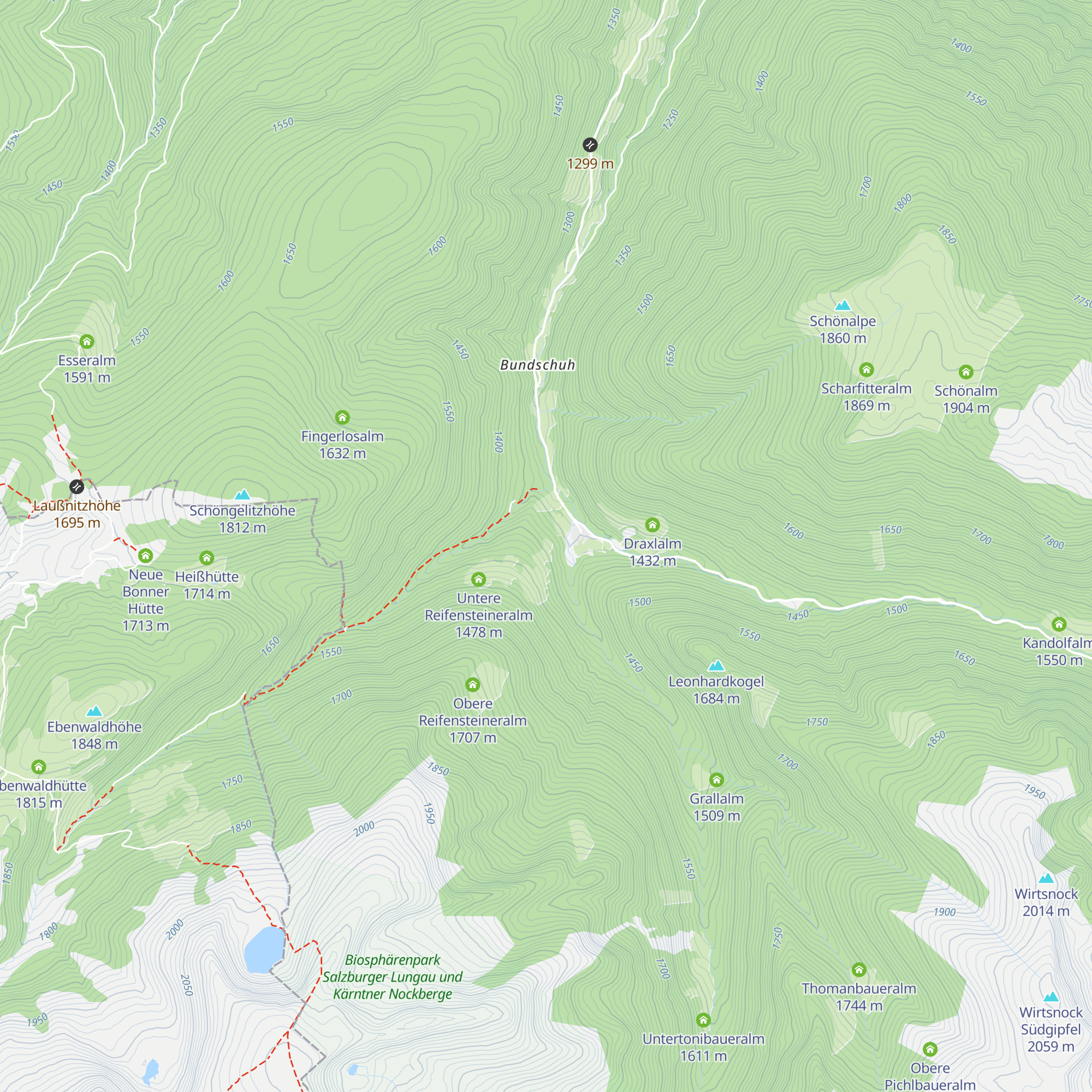 Rueppenalm map