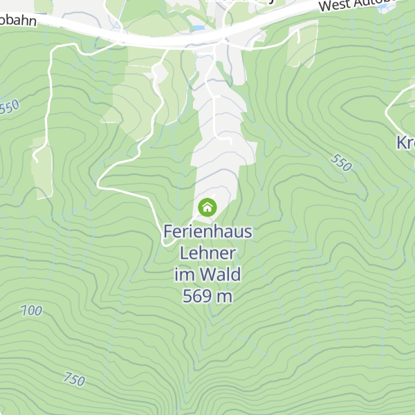 Map of Ferienhaus Lehner im Wald