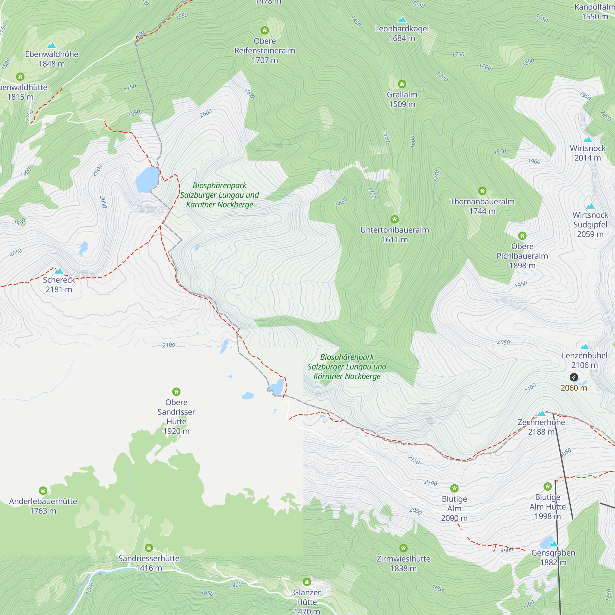 Bruggeralm map