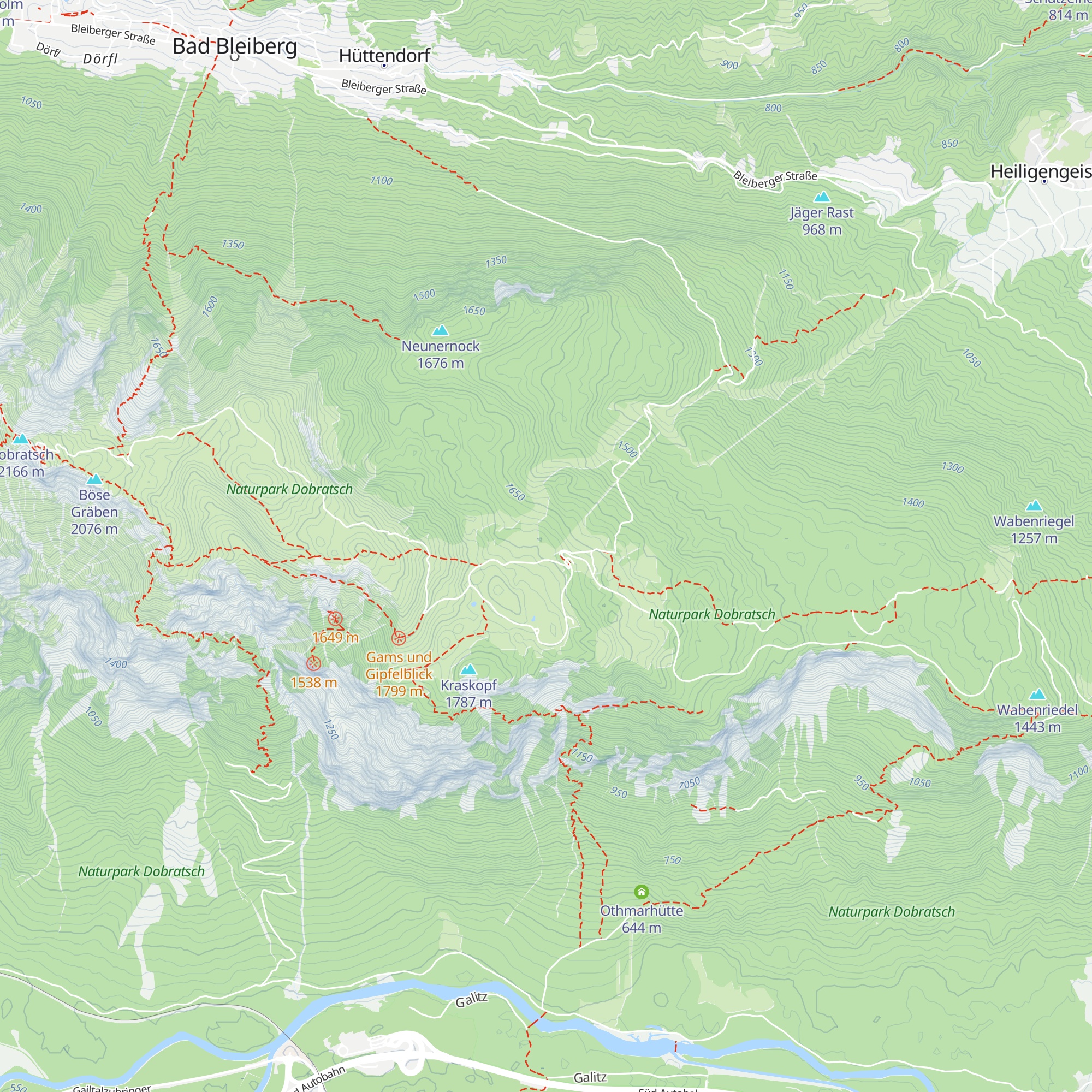 Obere Fellacher Hütte map