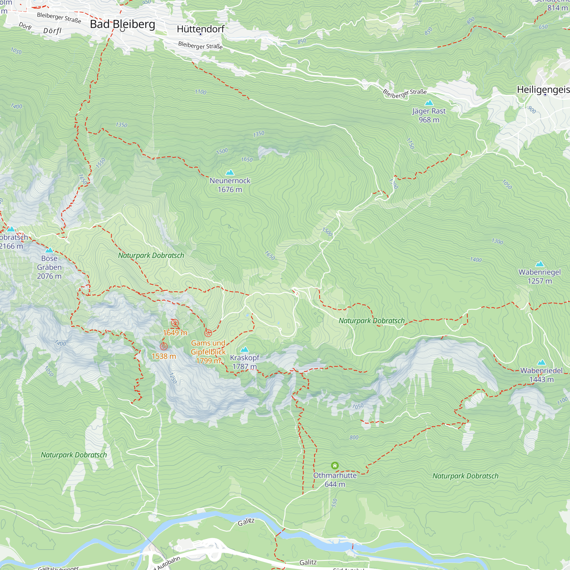 Obere Fellacher Hütte map