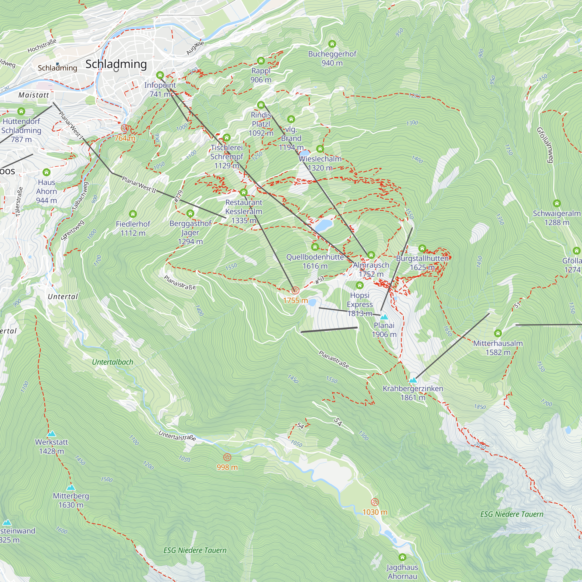 Lärchkogelhütte map