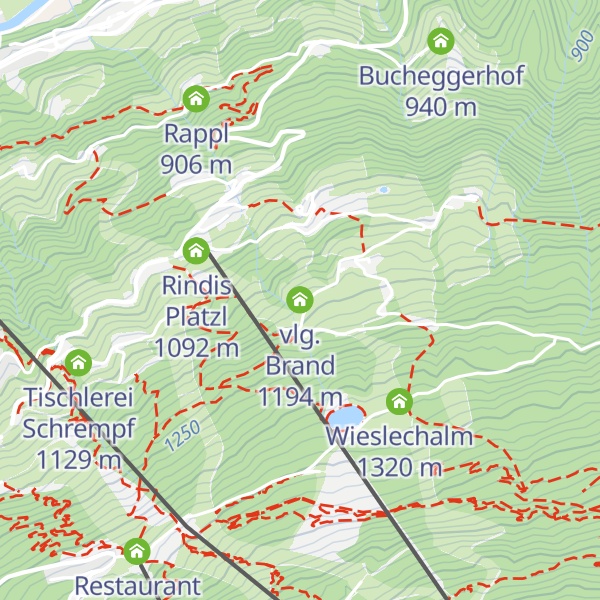 Map of vlg. Brand
