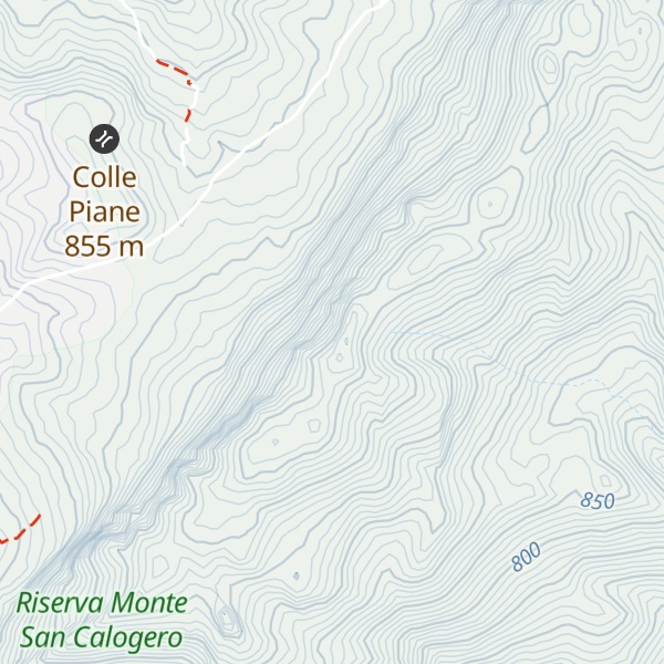 Map of Pizzo del Soldato