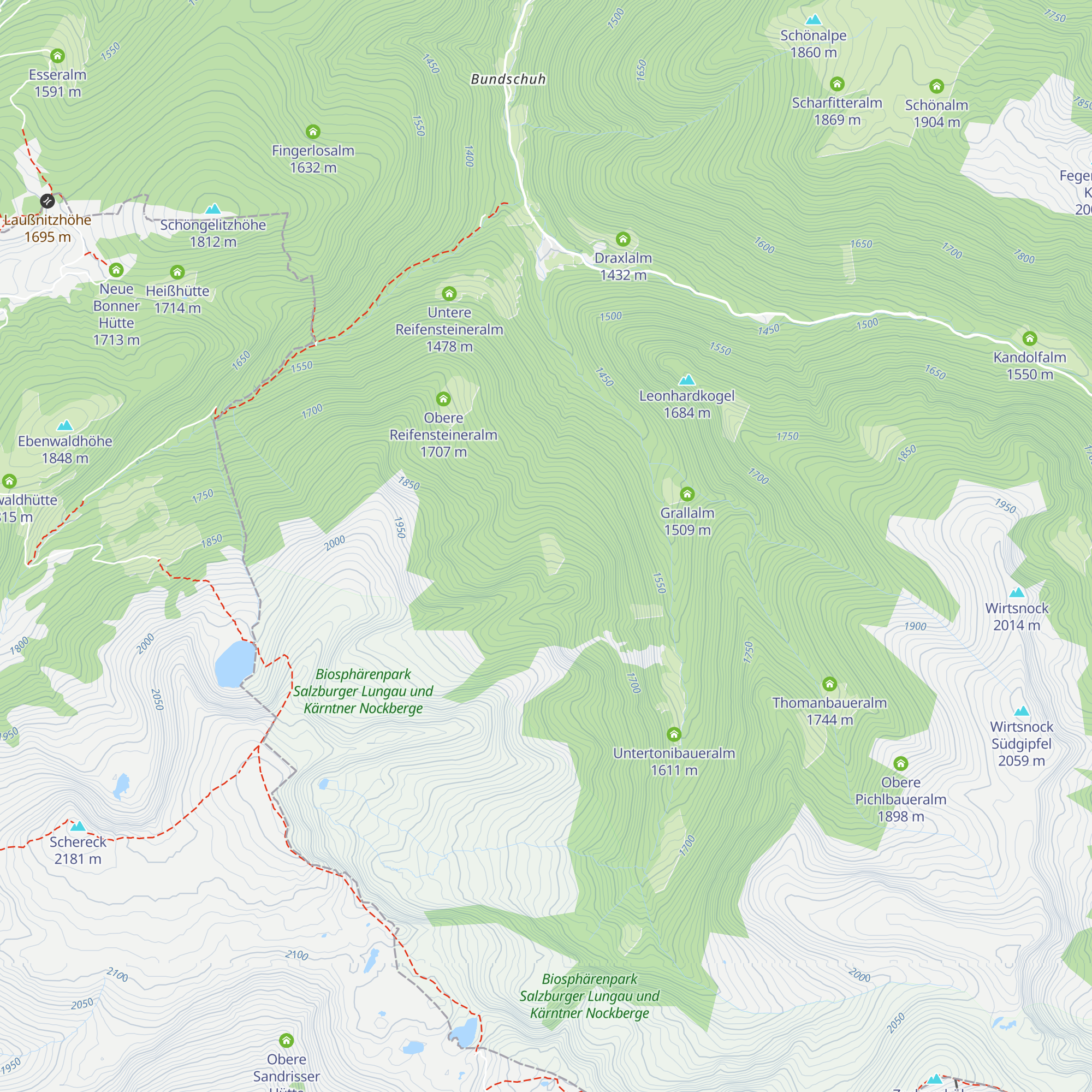 Obere Grillhoferalm map