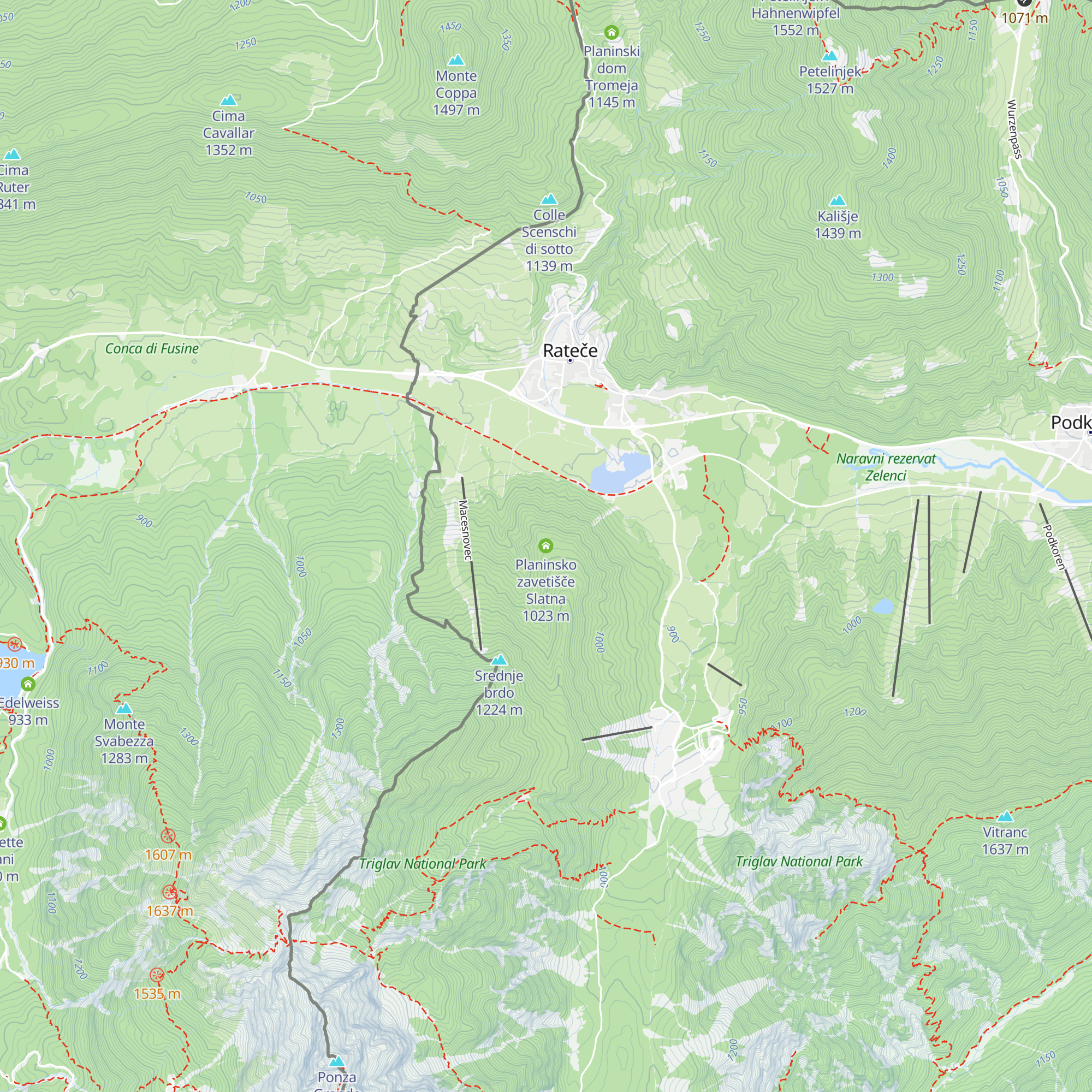 Planinsko zavetišče Slatna map