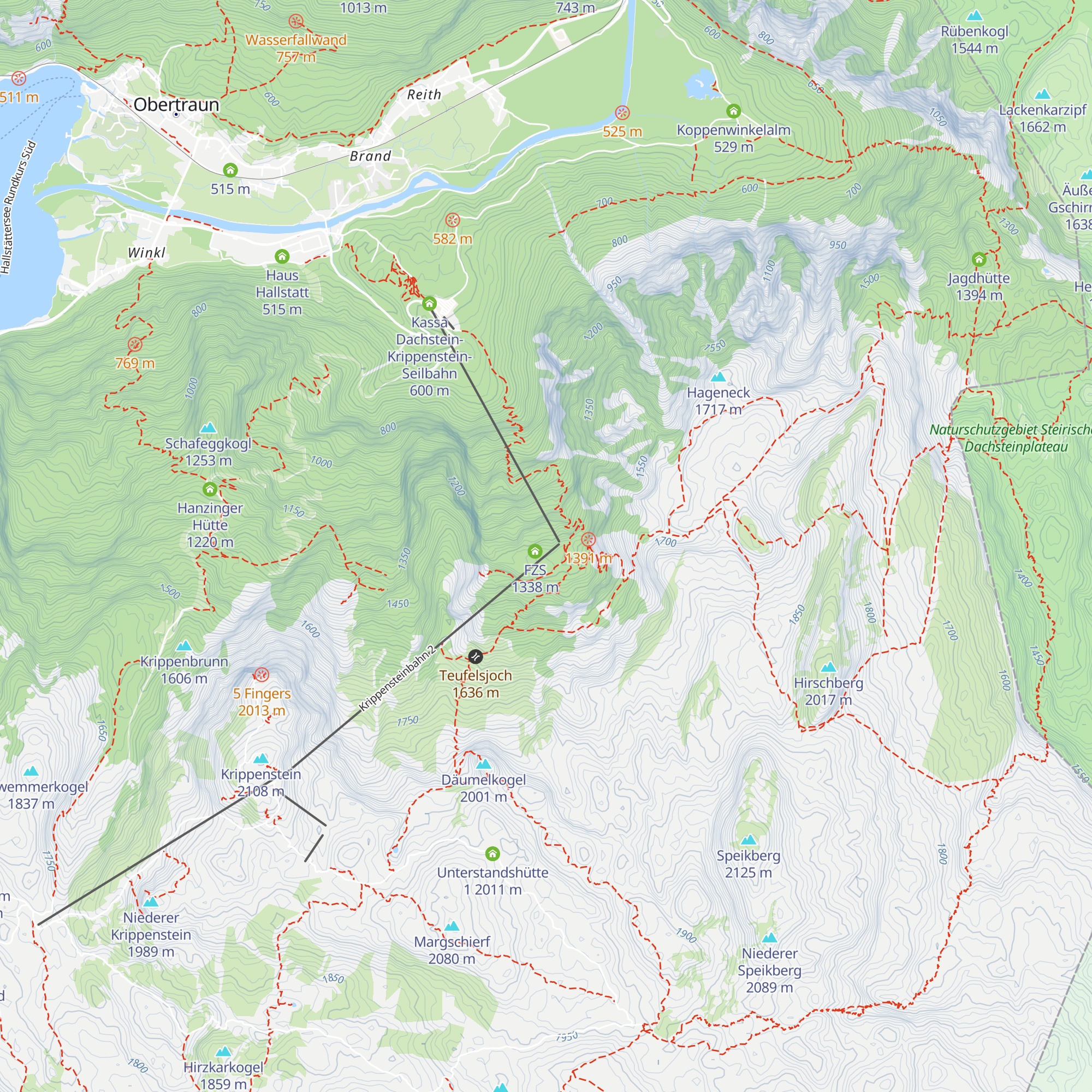 Emma-Hütte map