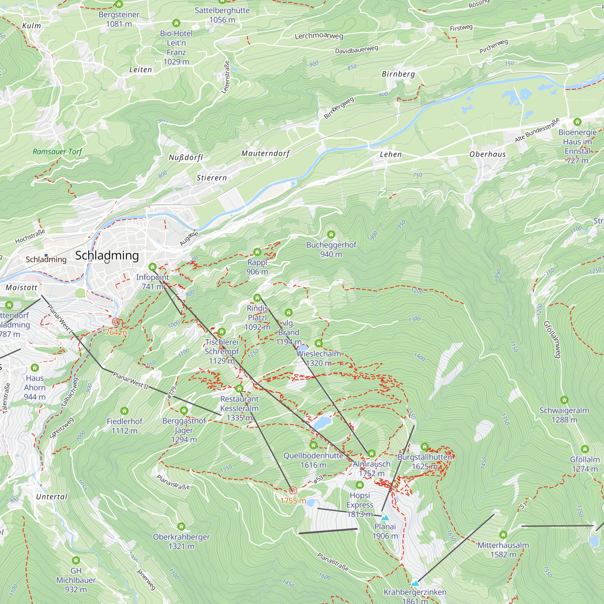 Ennstalblick map