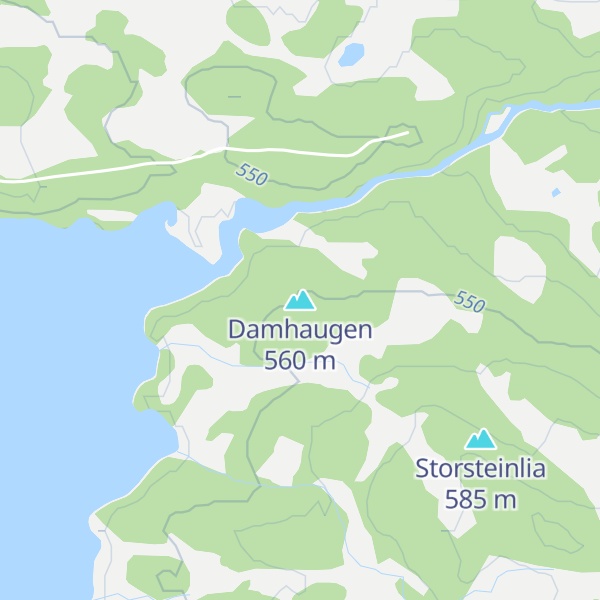 Map of Damhaugen