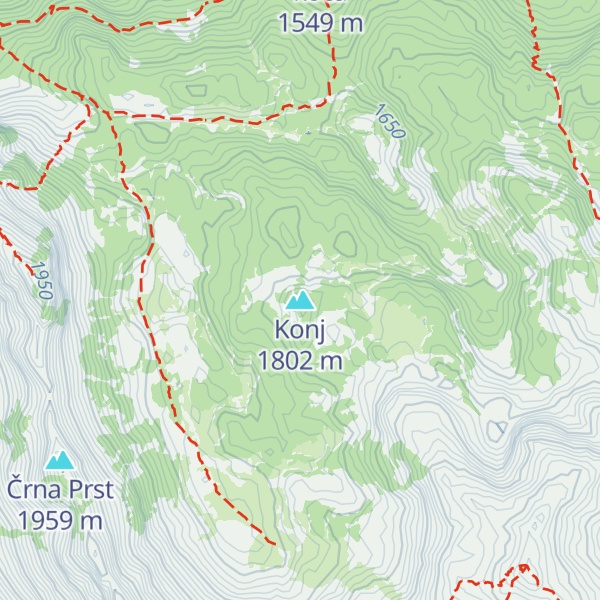 Map of Konj