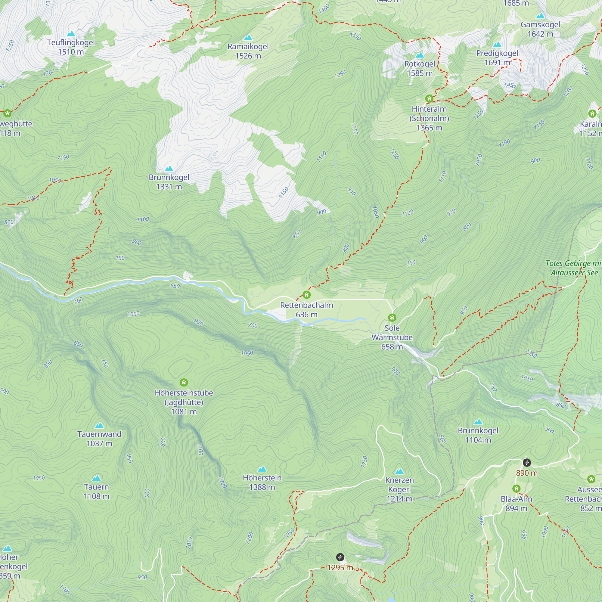 Rettenbachalm map