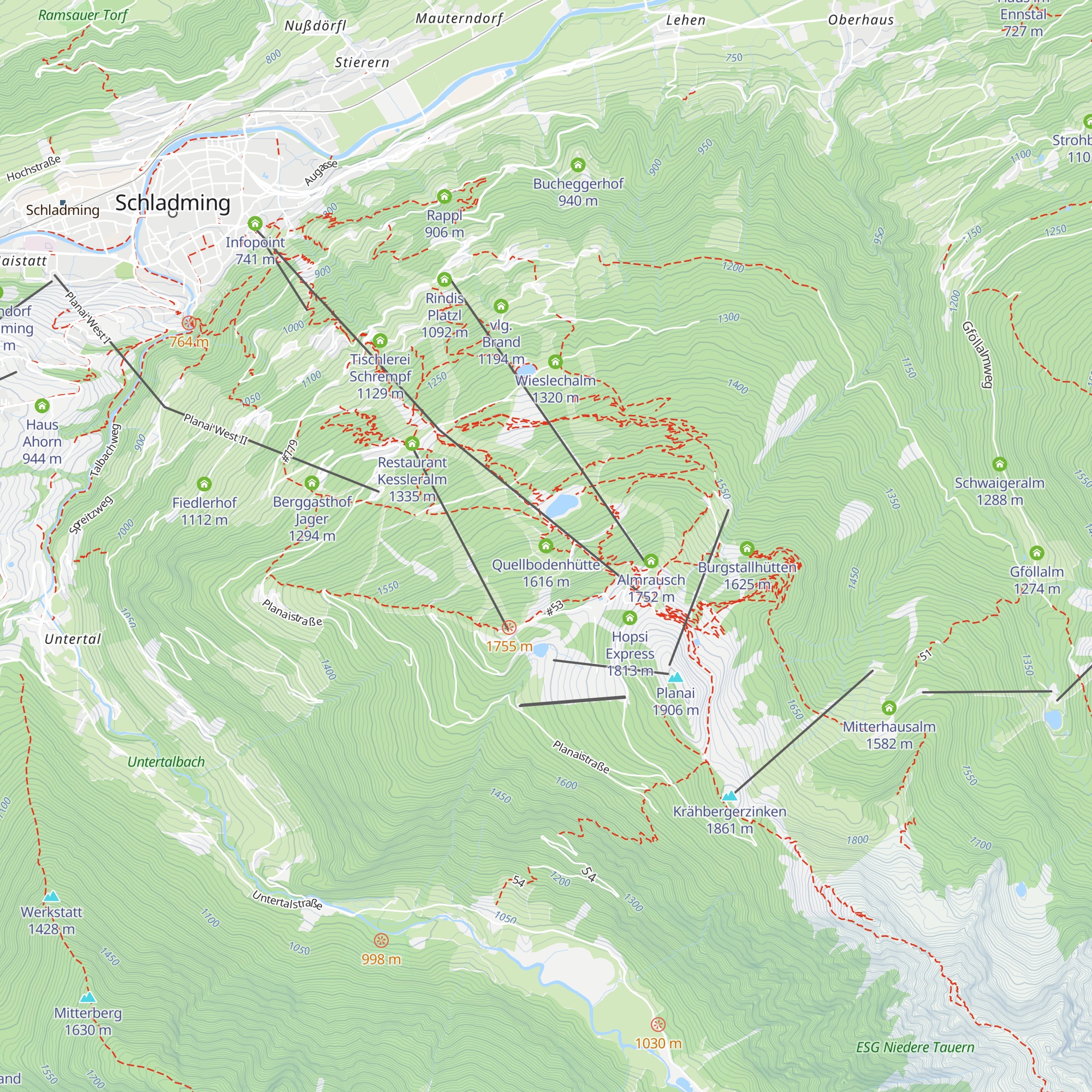 Quellbodenhütte map