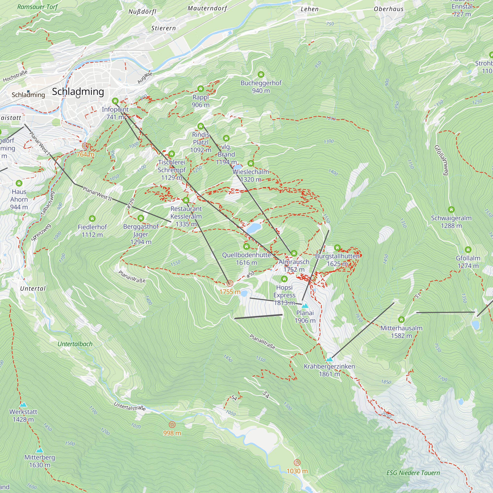 Quellbodenhütte map