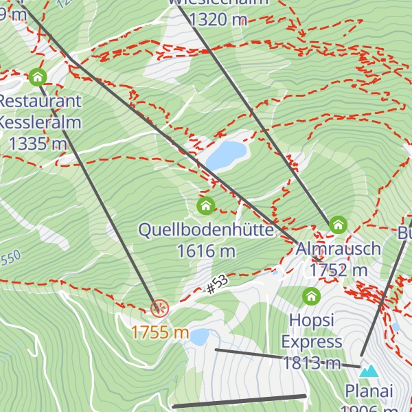 Map of Quellbodenhütte